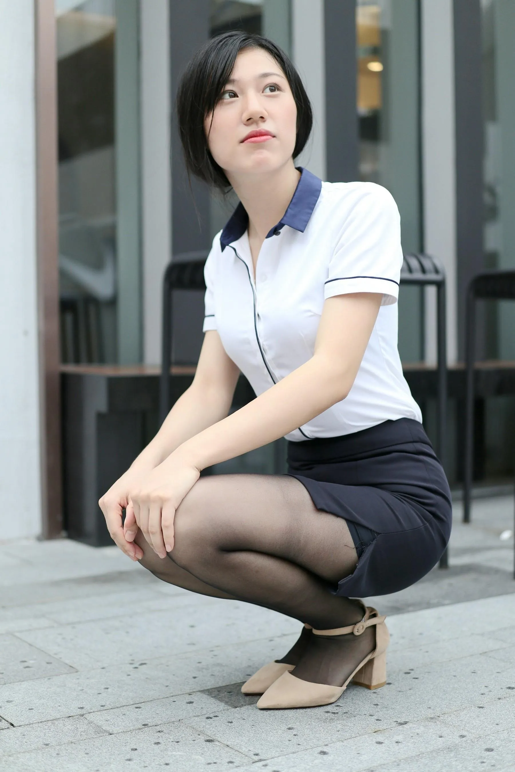 魔镜街拍 NO.165 OL制服黑丝 [140P]插图3